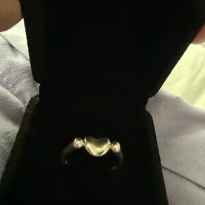 Tiffany and Co Sterling Silver Bean Ring size 7.5